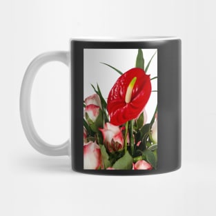 Beautiful red anturio flowers Mug